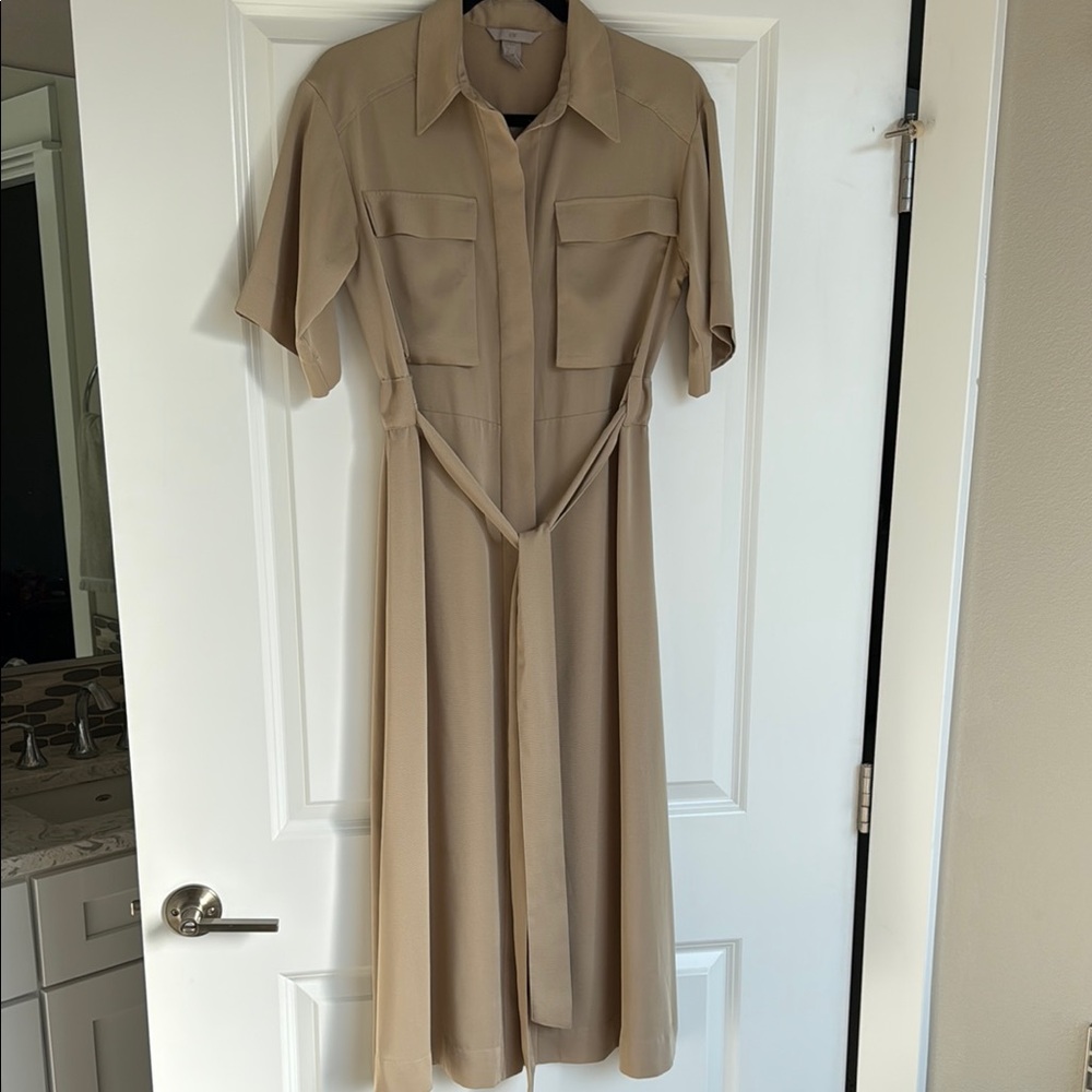 Tan Shirt Dress